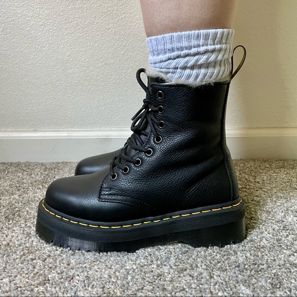 Dr. Martens Shoes - Dr Martens black Jadon FL platform boot